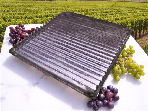 Art & Collectibles > Glass Art > Suncatchers - Luxfer Prism Purple Plaine Glass Tiles, Architectural Salvage Tiles, Luxfer...
