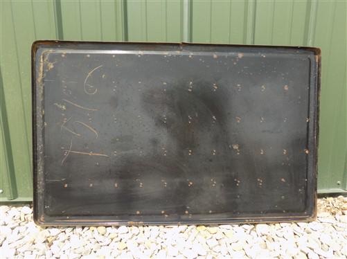 Home & Living > Furniture - Black & White Porcelain Table Top Panel, Kitchen Cupboard Hoosier Enamel A28 by The Old Grainery