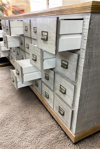 44 Drawer Apothecary Cabinet, Store Cabinet, Store Display Pharmacy Cupboard, A