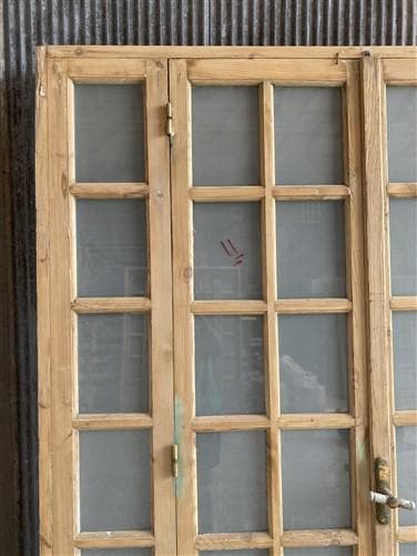 Antique French Double Doors (71x88) Frosted Glass European SideLite Jamb C6
