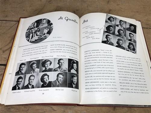 Books, Movies & Music > Books > Reference Books - 1944 Kahokian Collinsville Township Illinois High School Yearbook, WW2 E...
