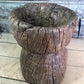 Rustic Wood Planter, Wood Stump, Round Wooden Flower Pot, Natural Wood Decor, J