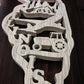 Home & Living > Home Decor > Wall Decor > Wall Hangings - Illinois Carved Wood Wall Decor, Chicago Music Plane Farm Tracto...