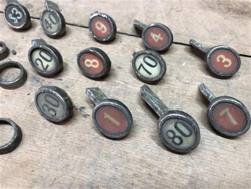 NCR National Cash Register Keys Buttons Parts Numbers Steampunk H