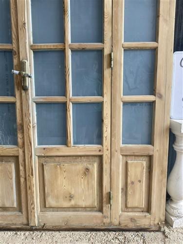 Antique French Double Doors (71x88) Frosted Glass European SideLite Jamb C12