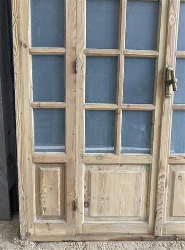 Antique French Double Doors (71x88) Frosted Glass European SideLite Jamb C13