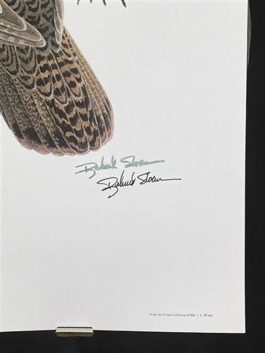 Art & Collectibles > Prints > Lithographs - Richard Sloan, Spruce Grouse, Signed Print, 28x22, Wade Collection, Plate 39 b...