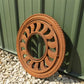 Home & Living > Home Decor > Wall Decor > Wall Hangings - Cast Iron Round Stove Pipe Collar, Chimney Flue Cover, Ornate Gr...