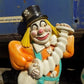 Pair Roman Art Co Plaster Clowns, Vintage Mid Century Chalkware, Circus Wall Art