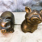Art & Collectibles > Collectibles > Figurines & Knick Knacks - 2 Piggy Banks, Salesman Sample, Doorstep Toy Coin Money Arc...