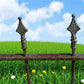 Home & Living > Outdoor & Gardening > Garden Decoration > Yard Art - Wrought Iron Vintage Fence Panel (88.5x43) Architectu...