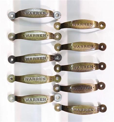 Home & Living > Home Improvement > Drawer Knobs & Pulls - 10 Warren Brass Cabinet Handle 3.5" Drawer Pulls, Kitchen Furnit...