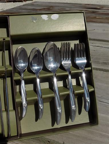 Home & Living > Kitchen & Dining > Dining & Serving > Flatware & Silverware - Rogers & Bro, Stainless Silverware, Set 61 P...