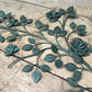 Home & Living > Home Decor > Wall Decor > Wall Hangings - 1967 Turner Mfg Floral Metal Wall Art, MCM Mid Century Green Gol...