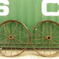 2 Cast Iron Implement Wheels, Wagon Wheel, Tractor Steel Rims, Industrial Age E