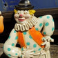 Pair Roman Art Co Plaster Clowns, Vintage Mid Century Chalkware, Circus Wall Art