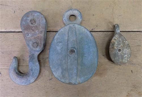 Lot Pulleys Industrial Age Metal Steampunk Factory Flywheel Machine Decor u