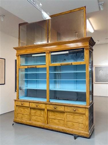 Home & Living > Furniture > Office Furniture - 8' Retail Store Display Cabinet, Vintage Apothecary, Backbar, Display Case,...