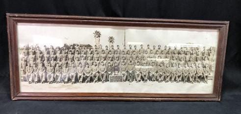 Art & Collectibles > Collectibles > Memorabilia > Militaria - 1945 WW2 Military Photo Artillery, Yardlong Picture, Maine N...