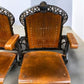 5 Wood Iron Folding Theater Seats, Auditorium Seats, Entryway Bench, D21