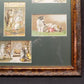 Art & Collectibles > Prints - Vintage Wooden Framed Cat Art, Rectangular Photo Picture Mirror Art Frame H by The Old Grainery