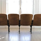 Home & Living > Furniture - 4 Vintage Wood Folding Theater Seats, Auditorium Seats, Entryway Bench, E11 by The Old Grainery