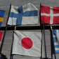 Art & Collectibles > Collectibles > Memorabilia - Lot Mini Flags Denmark Greece Finland Japan Netherlands Sweden, Vintage...