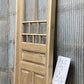 Antique French Single Door (31.5x98) Glass Pane Door with Jamb, Encased Door T55