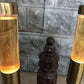 Home & Living > Lighting > Lamps, Shades & Bases > Lamps > Accent Lamps - 1960s Florence Art Astro Lite Double Glitter Lav...