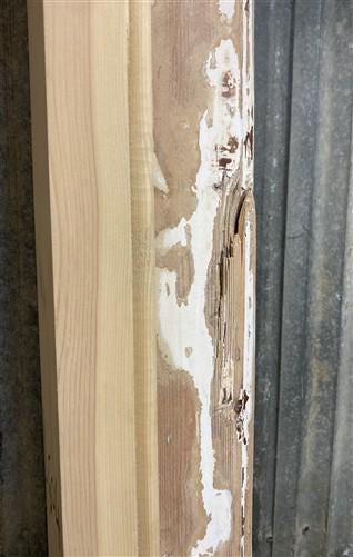 Antique French Single Door (31x86.5) Glass Pane Door with Jamb, Encased Door T10