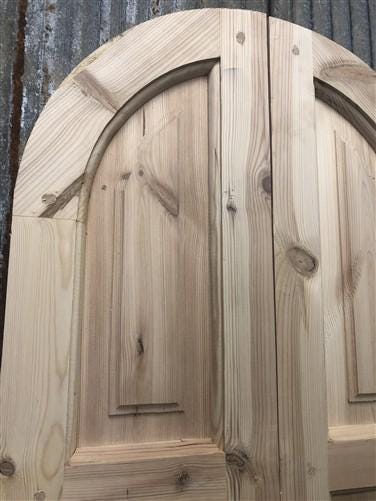 Arched French Double Doors (21x80.5) Panel Doors, European Styled Doors M9