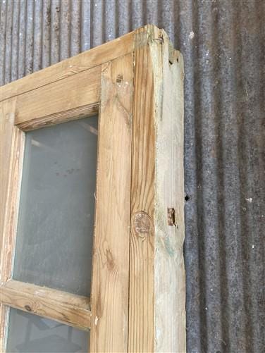 Antique French Double Doors (71x88) Frosted Glass European SideLite Jamb C6