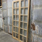Antique French Double Doors (44x87.5) European Doors, 12 Pane Glass Doors, G164