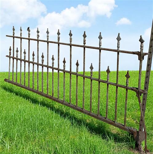 Home & Living > Outdoor & Gardening > Garden Decoration > Yard Art - Wrought Iron Vintage Fence Panel (88.5x43) Architectu...
