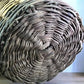 Home & Living > Home Decor > Home Accents - Round Wicker Basket, Vintage German Woven Rattan Basket, Storage Organizer N b...