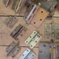 Home & Living > Home Improvement > Hinges - Hinges Door Cabinet Vintage Architectural Salvage Reclaimed Hardware Lot R by...