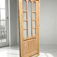 Antique French Single Door (31x78.5) Glass Pane Door with Jamb, Encased Door T41