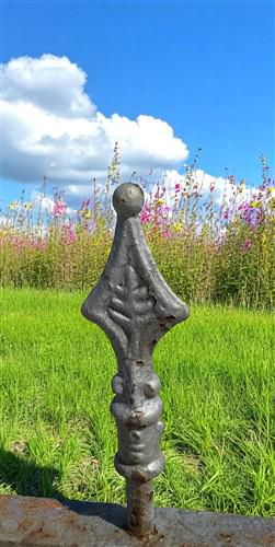 Wrought Iron Vintage Fence Panel (85.5x37) Architectural Salvage, Garden Art A31