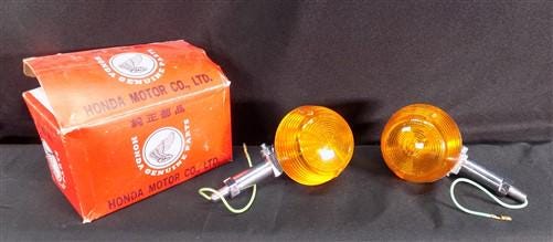 Parts - Honda Genuine Parts 2 Piece NOS Winker Assy Chrome Lights, Motorcycle Lights by The Old Grainery