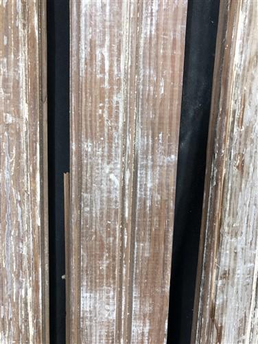 Craft Supplies & Tools > Raw Materials > Wood > Boards & Planks - 8 Reclaimed Wainscoting Bead Board Pieces, Architectural...