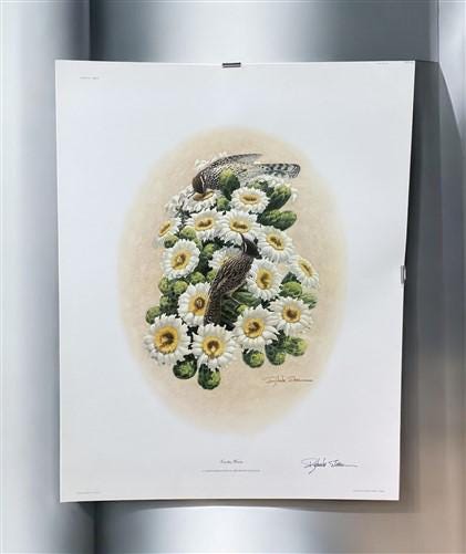 Art & Collectibles > Prints > Lithographs - Richard Sloan, Cactus Wren, Signed Print, 28x22, Wade Collection, Plate 26 by...