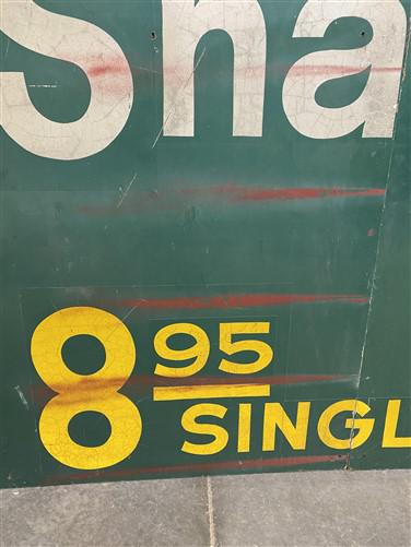 Home & Living > Home Decor > Wall Decor > Wall Hangings > Signs - Vintage Shamrock Motel Sign, Triptych Wooden Sign, Adver...