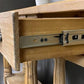 60" Sofa Table with Drawers, Coffee Table, Entryway Console Table Natural Wood A