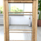 Antique French Single Door (35.5x82) Glass Pane Door with Jamb, Encased Door T25