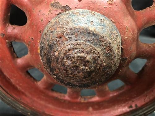 4 Wagon Wheels, Pedal Car, Garden Cart, Pumpkin Wagon, Vintage Goodyear A56