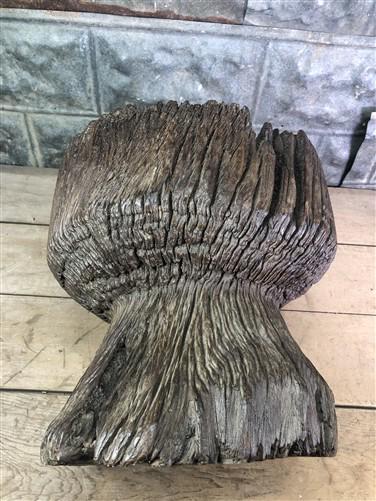 Home & Living > Home Decor > Home Accents - Rustic Wood Planter, Wood Stump, Round Wooden Flower Pot, Natural Wood Decor,...