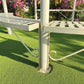 Elegant Swirl Gazebo with Bench, Dome Roof, Metal Pergola, Outdoor Patio Arbor W