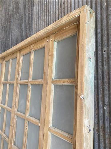 Antique French Double Doors (71x88) Frosted Glass European SideLite Jamb C9