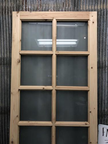 French Single Door (36x96.5) 8 Pane Frosted Glass Door European Styled FM26