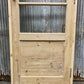 Antique French Single Door (28.25x82) Glass Pane Door with Jamb, Encased Door T3